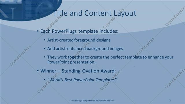 Title and Content presentation slide layout