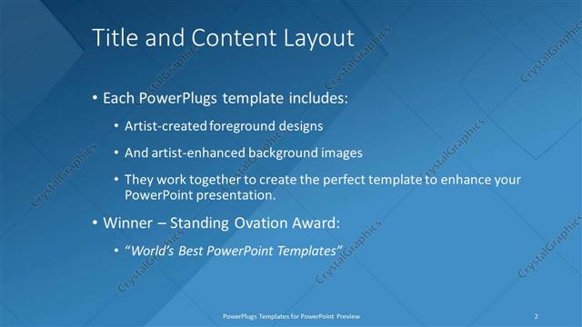 Title and Content presentation slide layout