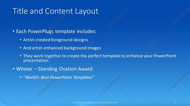 Title and Content presentation slide layout