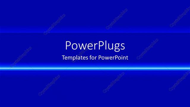  Presentation with blue neon - Plain blue gradient with neon line