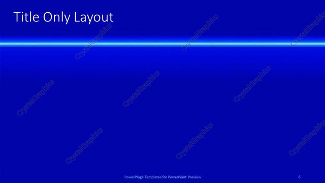 Title Only presentation slide layout