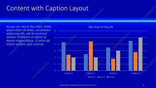 Content with Caption presentation slide layout