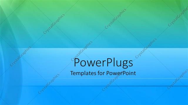  Presentation with blue plain - A plain blue and green colored background display tile