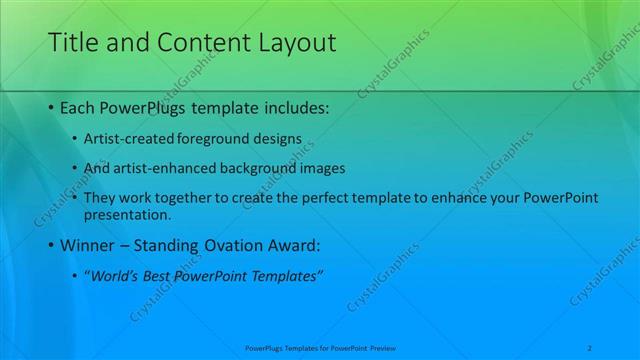 Title and Content presentation slide layout