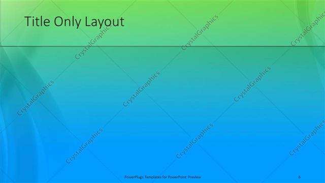 Title Only presentation slide layout