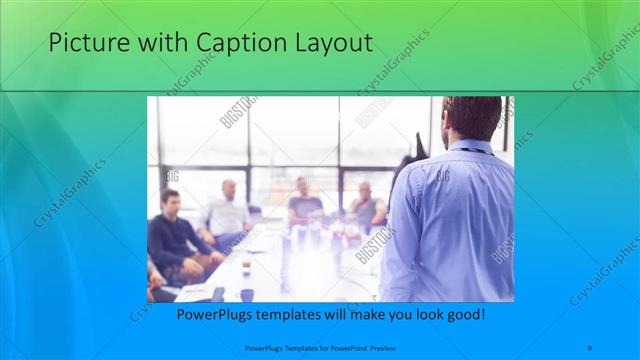 Picture with Caption presentation slide layout