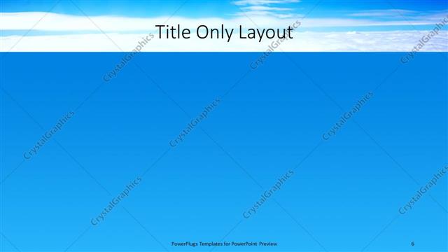 Title Only presentation slide layout
