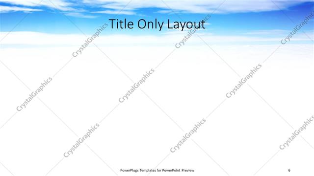 Title Only presentation slide layout