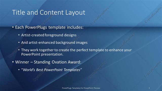 Title and Content presentation slide layout