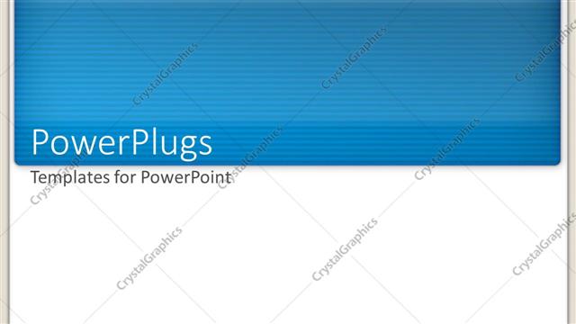  Presentation with blue plain - A plain blue tad on a white colored background