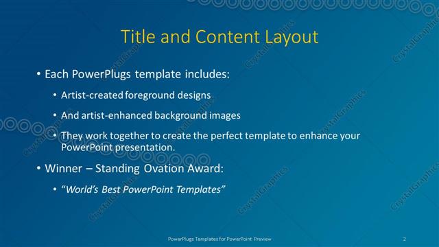 Title and Content presentation slide layout