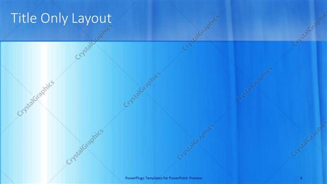 Title Only presentation slide layout