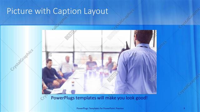 Picture with Caption presentation slide layout