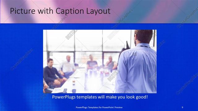 Picture with Caption presentation slide layout