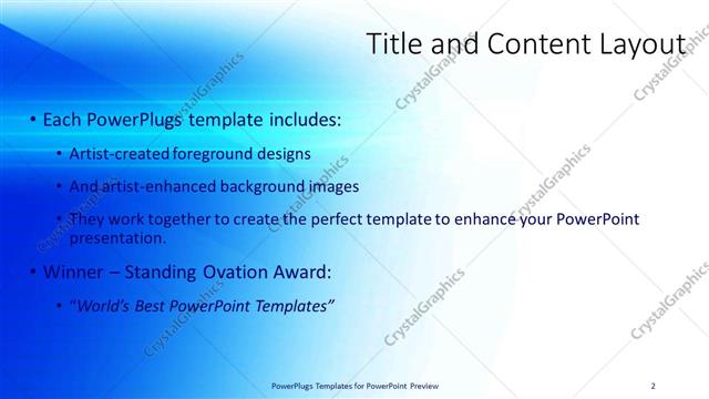 Title and Content presentation slide layout