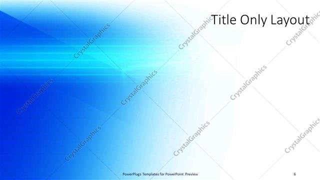 Title Only presentation slide layout