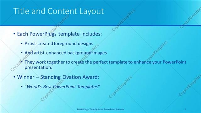 Title and Content presentation slide layout
