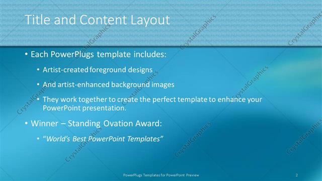Title and Content presentation slide layout