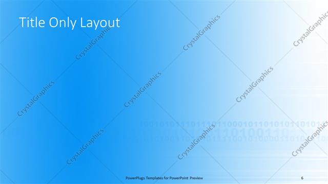 Title Only presentation slide layout