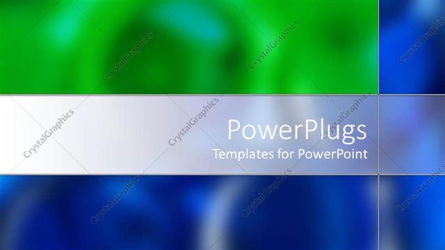  Presentation with blue plain - A plain blue, white and green blurry background tile