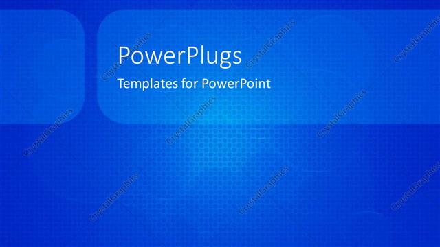  Presentation with tile - A plain blue and white tile with lots of tiny cubes