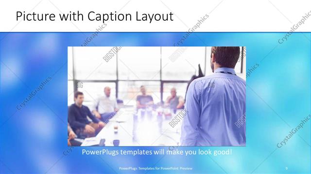 Picture with Caption presentation slide layout