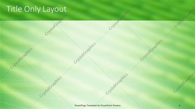 Title Only presentation slide layout