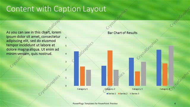 Content with Caption presentation slide layout
