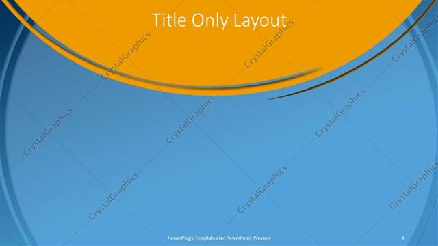 Title Only presentation slide layout