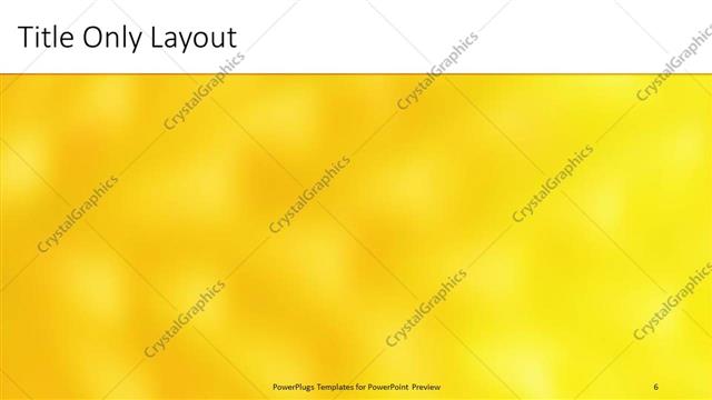 Title Only presentation slide layout