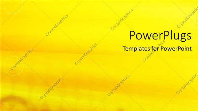  Presentation with bright yellow - A plain bright yellow background with some blurry text