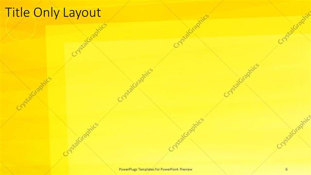 Title Only presentation slide layout