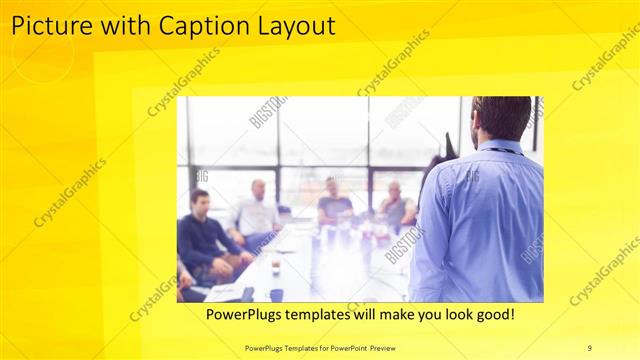 Picture with Caption presentation slide layout