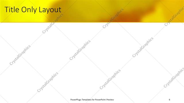 Title Only presentation slide layout