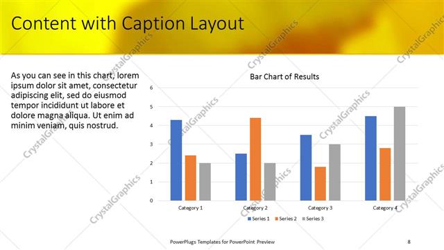 Content with Caption presentation slide layout