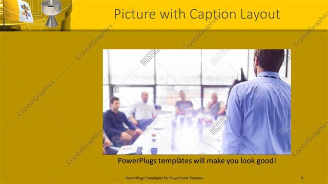 Picture with Caption presentation slide layout