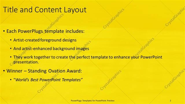 Title and Content presentation slide layout