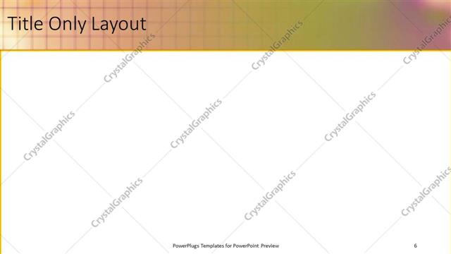 Title Only presentation slide layout