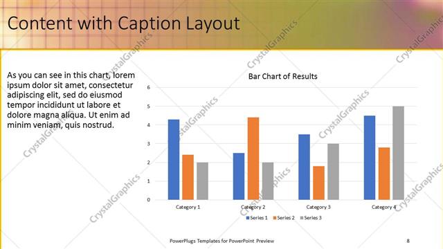 Content with Caption presentation slide layout