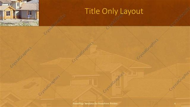 Title Only presentation slide layout