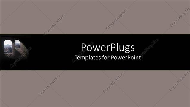  Presentation with tile - A plain clear ash and black colored background theme tile