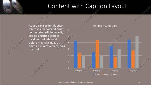 Content with Caption presentation slide layout