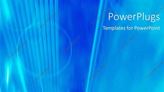  Presentation with abstract circles - A plain clear blue background theme tile with bright lines and circles