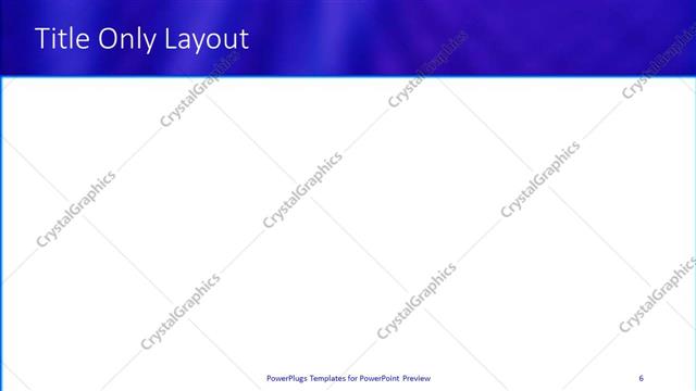 Title Only presentation slide layout