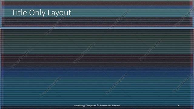 Title Only presentation slide layout