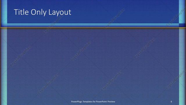 Title Only presentation slide layout