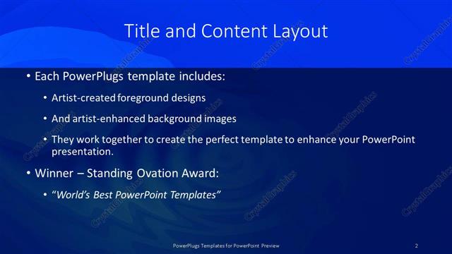 Title and Content presentation slide layout