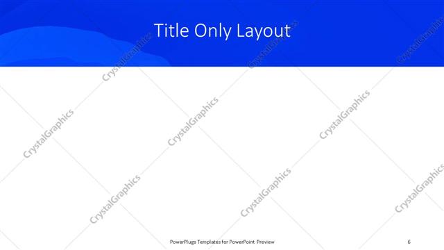 Title Only presentation slide layout