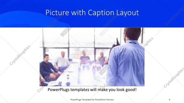 Picture with Caption presentation slide layout