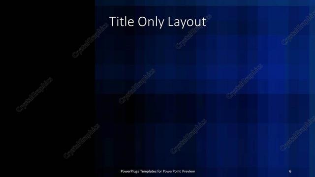 Title Only presentation slide layout